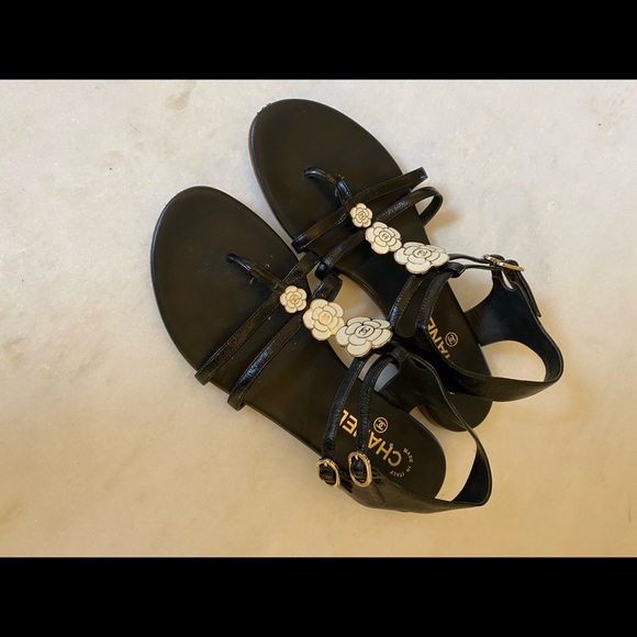 Chanel Black Sandals - Picture 3 of 4